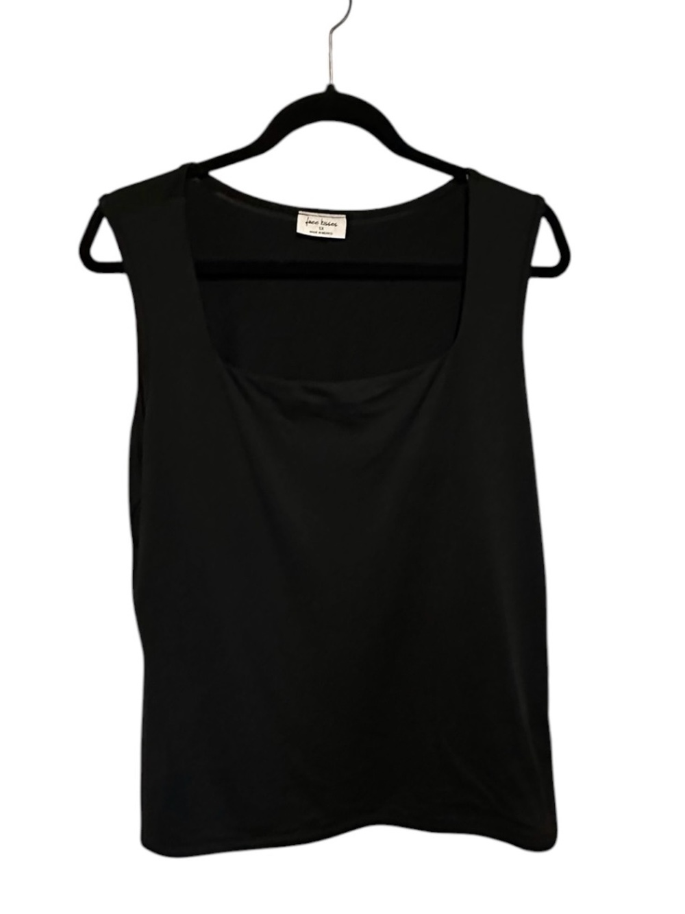 Free Kisses Black Scoop Neck Sleeveless Tank